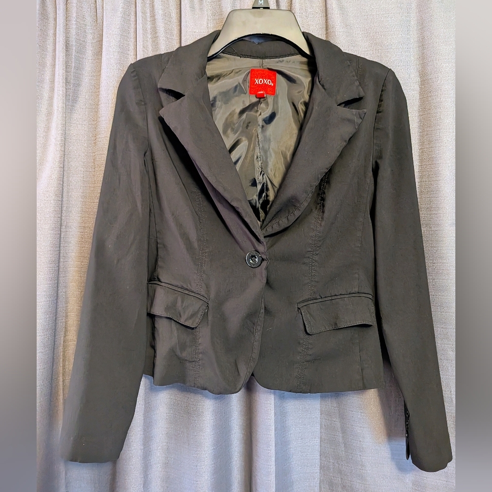 NWOT XOXO Classic Black Women's Blazer Sz. M